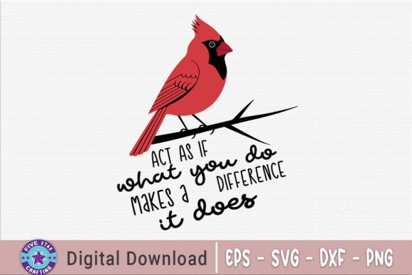 Christmas Cardinal Quote SVG PNG Design for Crafts & Graphics