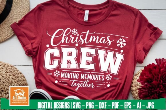 Christmas Crew SVG PNG: Family Christmas Graphics for Crafts