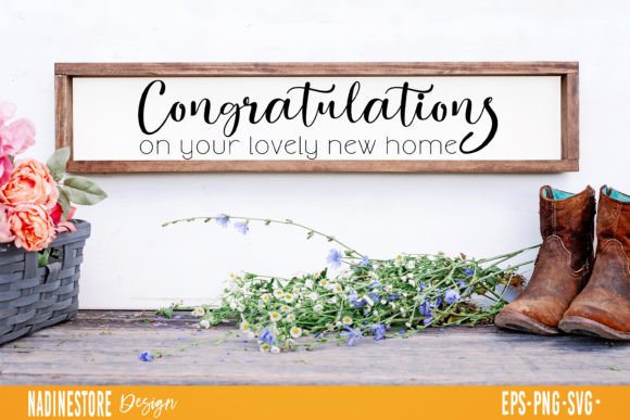 Congratulations on Your Lovely New Home Graphics