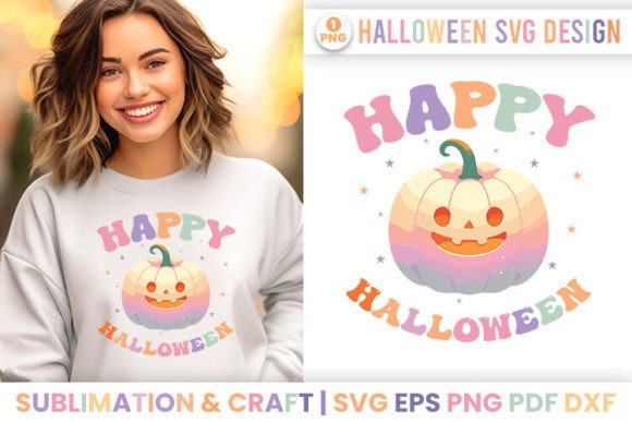 Happy Halloween Sublimation Quote SVG: Graphics for Crafts & Content