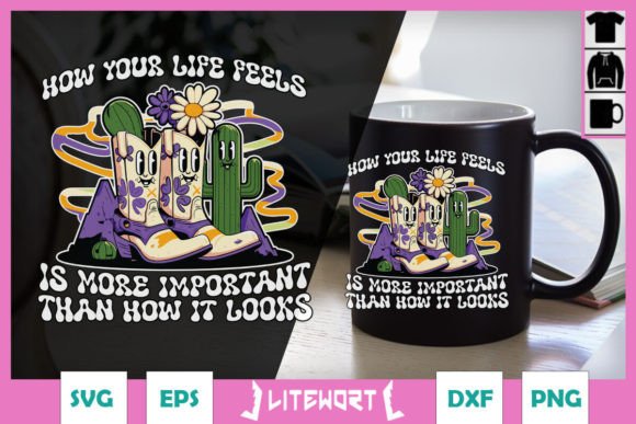 How Your Life Feels Happy Quote SVG: Graphics for Crafts & Content