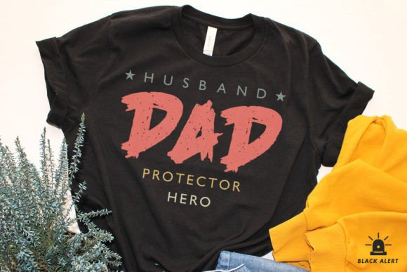Husband Dad Protector Hero SVG Graphics for Crafts