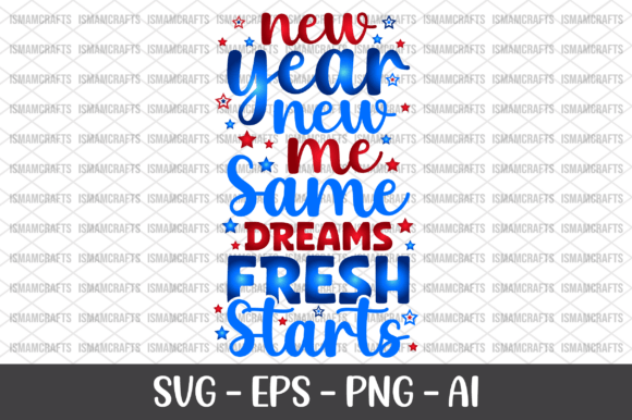 New Year New Me Graphics for Crafts